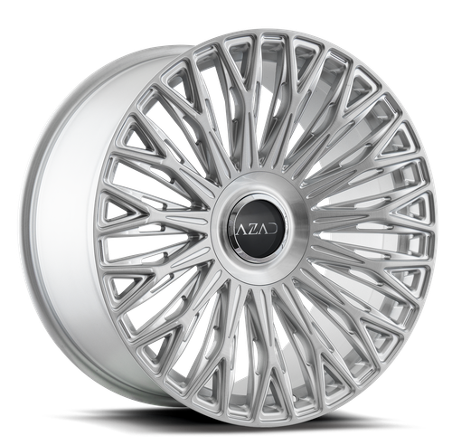 Azad AZV03 Wheels Rims 22x9 5x112 5x120 Brushed Silver 30mm | AZV032295112/120+30BR/S