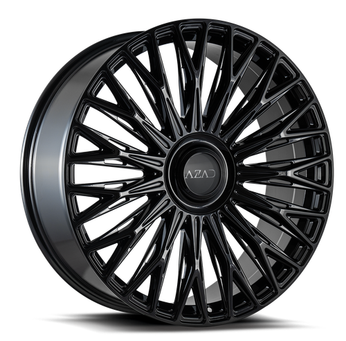 Azad AZV03 Wheels Rims 24x9 Blank Custom Drilled Gloss Black 15mm | AZV03249BLANK+15GLOSSBLACK