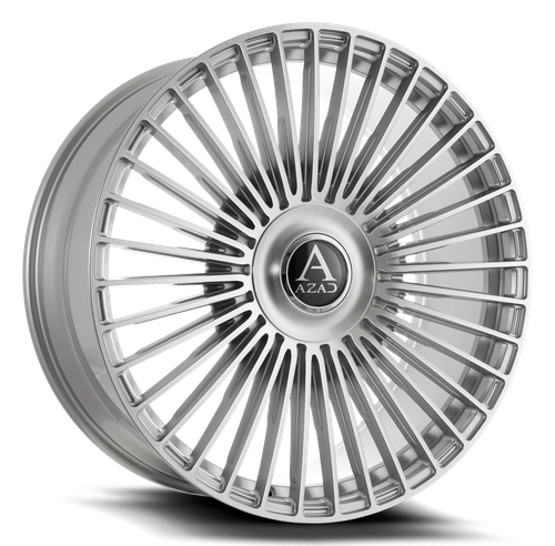 Azad AZV04 Wheels Rims 22x10.5 5x108 5x112 Brushed Silver 40mm | AZV04221055108/112+40BR/S