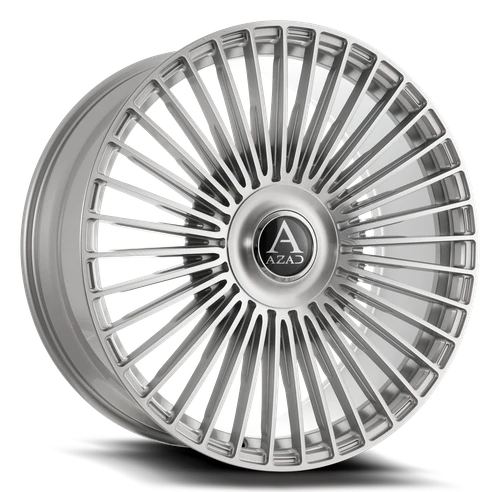 Azad AZV04 Wheels Rims 24x10 5x112 5x120 Brushed Silver 35mm | AZV0424105112/120+35BR/S