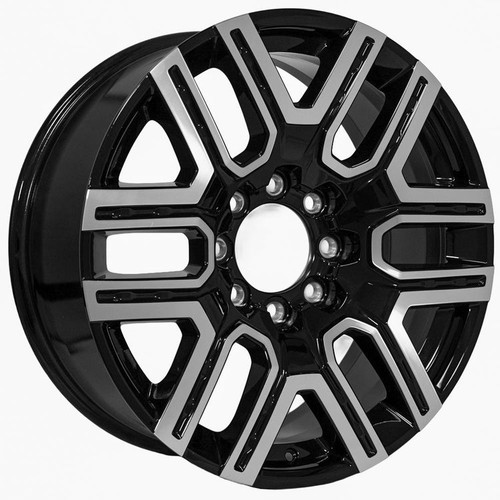 OE CV15 Wheels Rims 22x9 8x165.1 Black Machined 35mm | CV15-22090-8650-35MB-OEM