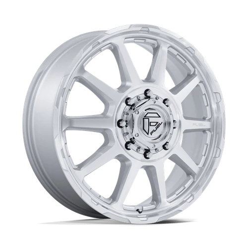 Fuel Dually D912 Circuit Dually Wheels Rims 20x8.25 8x200 Gloss Silver w/ Machined Face 105mm | D912208292