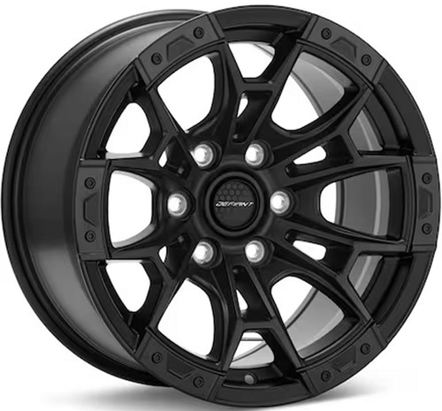 Defiant DF04 Wheels Rims 20x9 6x135 Satin Black 12mm | DF04-20090-6135-12B1