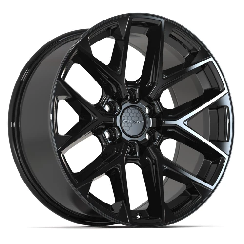 Defiant DF17A Wheels Rims 22x9 6x139.7 Gloss Black 18mm | DF17A-22090-6550-18B