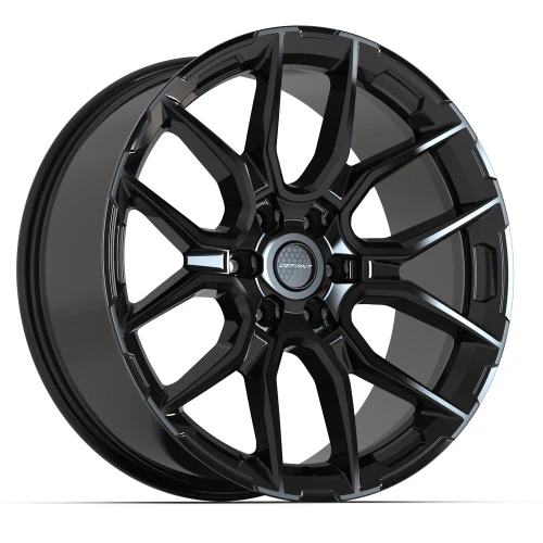 Defiant DF18B Wheels Rims 20x9 6x139.7 Gloss Black 18mm | DF18B-20090-6550-18B