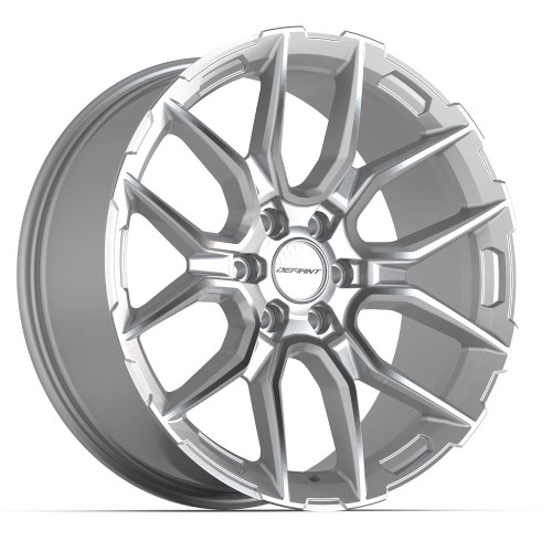 Defiant DF18C Wheels Rims 22x9 6x135 Silver Machined 18mm | DF18C-22090-6135-18MS