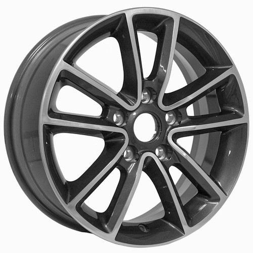 OE DG25 Wheels Rims 17x6.5 5x127 Gunmetal With Polished Face 40mm | DG25-17065-5500-40PG-OEM