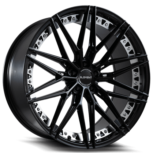 Element ELFF02 Wheels Rims 22x9 5x115 Black 15mm | ELFF022295115+15BLACK