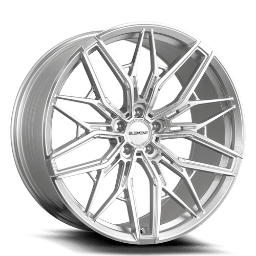 Element ELFF03 Wheels Rims 22x10.5 Blank Custom Drilled Brushed Silver 20mm | ELFF0322105BLANK+20BR/S