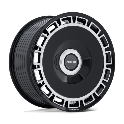 Niche NC287 Venice Wheels Rims 22x9 Blank Custom Drilled Gloss Black w/ Machined Face 20mm | NC287BD22900020