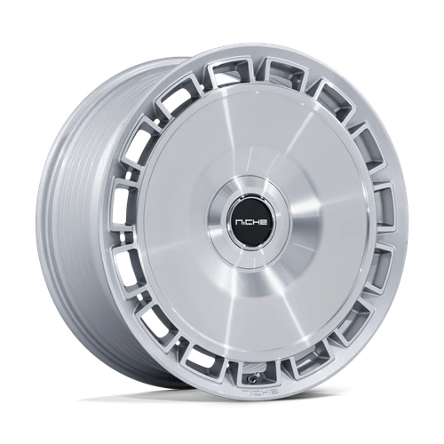 Niche NC287 Venice Wheels Rims 22x10.5 5x112 5x120 Gloss Silver w/ Machined Face 38mm | NC287SD22055N38