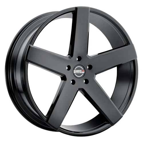 Heavy Hitters HH15 Wheels Rims 24x10 Blank Custom Drilled Onyx Black 15mm | HH15-2410Z15LOB
