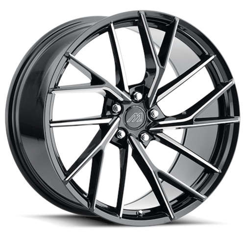 Mach MF.4 Wheels Rims 20x9 Blank Custom Drilled Gloss Black Milled w/ Undercut 10mm | MF4-2090Z10FGBMX