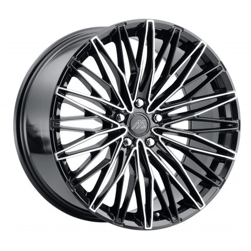 Mach MF.9 Wheels Rims 20x10 5x120 Gloss Black w/ Machined Face And Undercut 42mm | MF9-2010KK42FGBMF