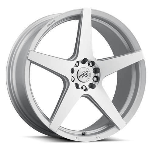 Mach MP.52 Wheels Rims 17x7.5 4x100 4x114.3 Arctic Silver w/ Machined Face 35mm | MP52-1775B35FASMF