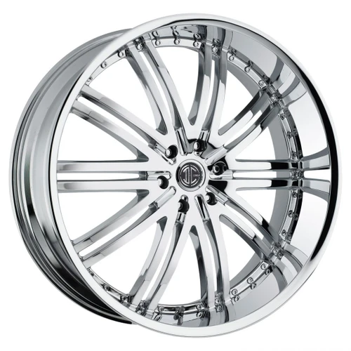 2Crave No.11 Wheels Rims 22x9.5 5x115 Chrome 15mm | N11-2295OO15MC