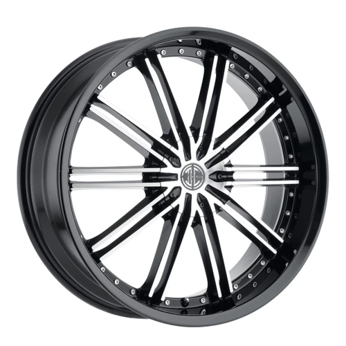 2Crave No.53 Wheels Rims 20x8.5 Blank Custom Drilled Gloss Black w/ Machined Face 40mm | N53-2085Z40JB