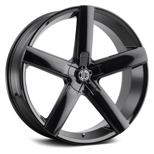 2Crave No.55 Wheels Rims 20x8.5 Blank Custom Drilled Gloss Black 35mm | N55-2085Z35JGB