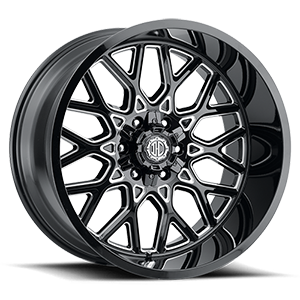 Xtreme NX-30 Wheels Rims 22x10 Blank Custom Drilled Midnight Black Milled -25mm | NX30-2210ZL-25XBX