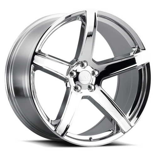 Replica Tech RT-1 Wheels Rims 22x9.5 5x115 Chrome 18mm | RT1-2295HH18ECH