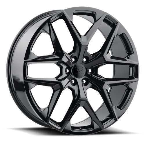 Replica Tech RT-28 Wheels Rims 20x9 6x139.7 Gloss Black 28mm | RT28-2090XX28LGB