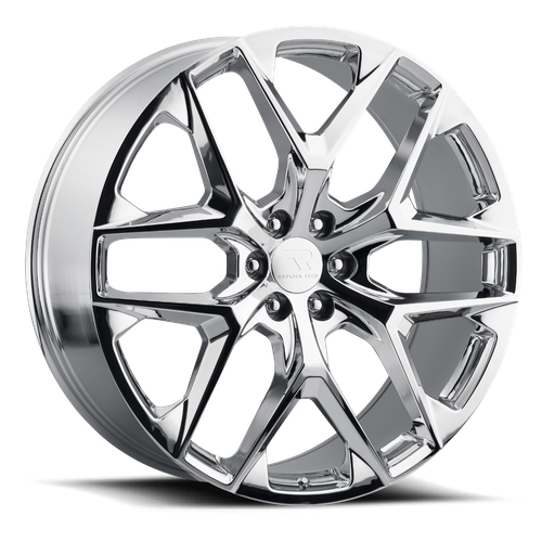 Replica Tech RT-28 Wheels Rims 22x9 6x139.7 Chrome 28mm | RT28-2290XX28LCH