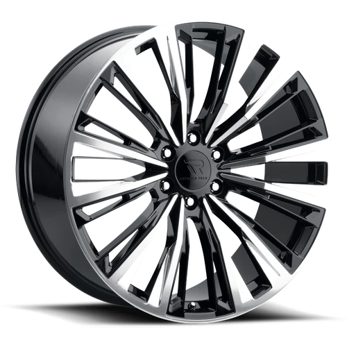 Replica Tech RT-29 Wheels Rims 20x9 6x139.7 Black w/ Polished Face 28mm | RT29-2090XX28LBP