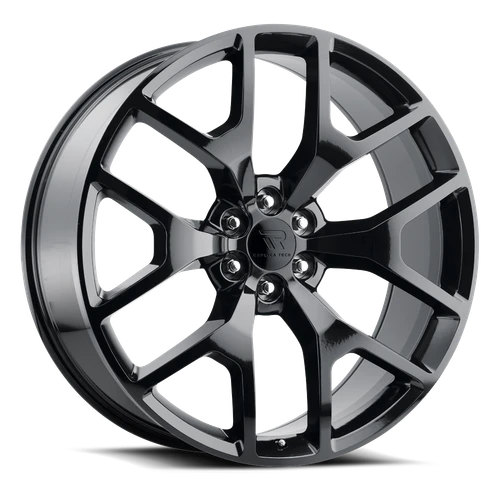 Replica Tech RT-6 Wheels Rims 22x9 6x135 Gloss Black 30mm | RT6-2290UU30PGB