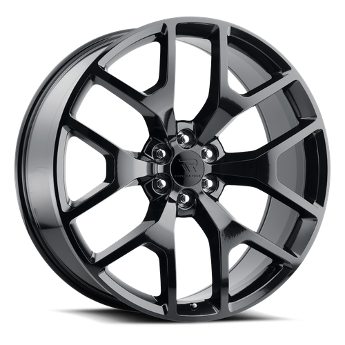 Replica Tech RT-6 Wheels Rims 24x10 6x139.7 Gloss Black 30mm | RT6-2410XX30LGB