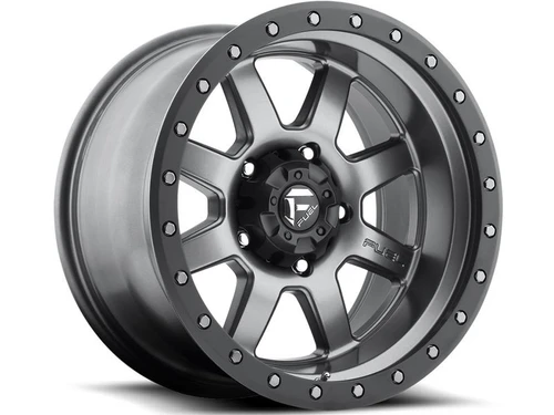 Fuel Trophy D552 Wheels Rims 17x8.5 5x114.3 Matte Anthracite w/ Black Ring -6mm | EC D55217856545
