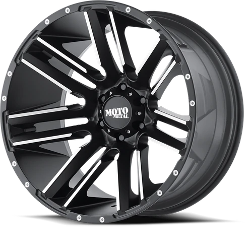 Moto Metal Mo978 Razor Wheel - 20x10 6x139.7 Satin Black Machined With Red Tint -24mm - FREE T-SHIRT INCLUDED! | MO97821068524N