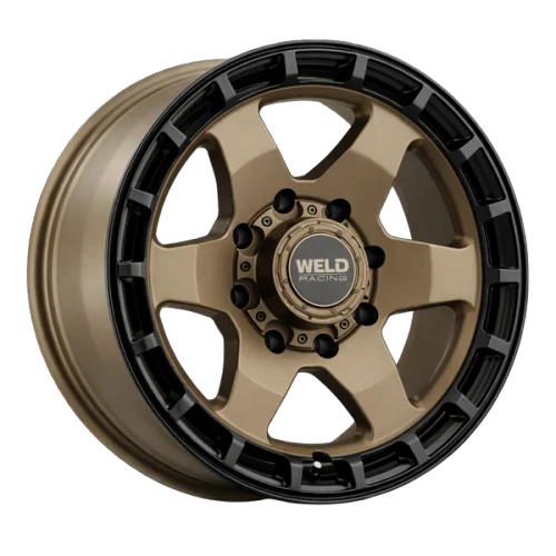 Weld Off-Road Ridge Wheels Rims 20x9 8x165.1 Satin Bronze w/ Satin Black Ring 0mm | W15009082500