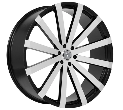 Velocity VW12-M Wheels Rims 26x10 6x139.7 Gloss Black Machined 25mm | WVWW012S51O16P024F512C16