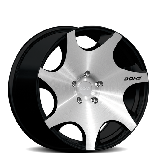 Donz Merlino Wheels Rims 22x9 Blank Custom Drilled Gloss Black Machined 15mm | MER22900Z515CBMB00