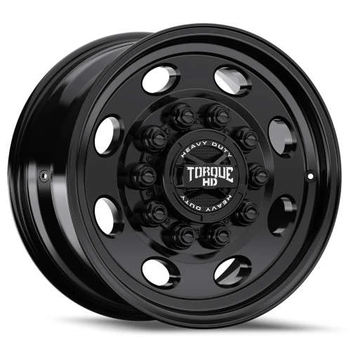 Torque Dually TW646F Titan Wheels Rims 20x10 10x225 Satin Black 54mm | TW646F-20102504+53.55
