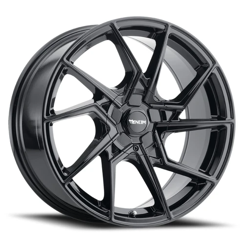 Venom 39 Wheels Rims 18x8.5 5x114.3 5x120 Gloss Black 30mm | VEN3918855114120+30B-A