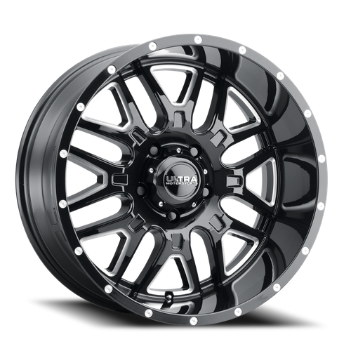 Ultra 203Bm Hunter Wheel 18x9 5x127 Gloss Black w/ Cnc Milled Accents -12mm | 203-8973BM12