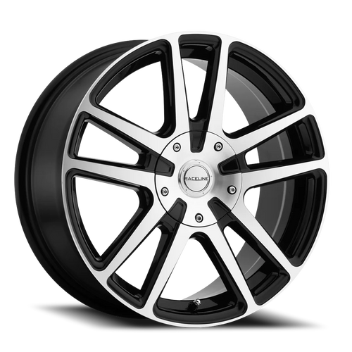 DOORBUSTER PRICING! - Raceline 145M Encore Bmf Wheel 17x7.5 5x110 & 5x115 Black Machined 40mm - FREE T-SHIRT INCLUDED! | 145M-77586+40