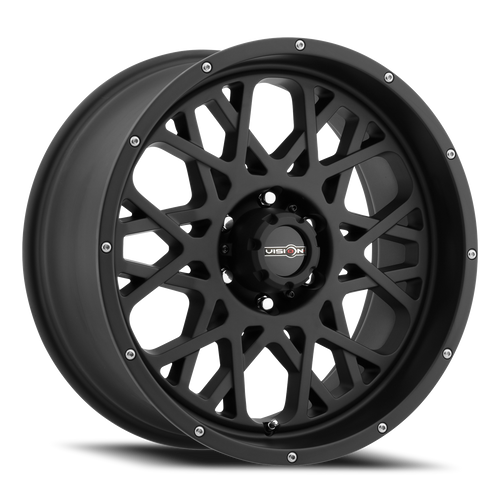 Vision Rocker 412 Wheel 18x9 5x127 Satin Black -12mm | 412-8973SB-12