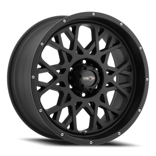Vision Rocker 412 Wheel 20x9 6x139.7 Satin Black 10mm | 412-2983SB10