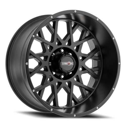 Vision Rocker 412 Wheel 20x9 8x170 Satin Black 12mm | 412-2970SB12