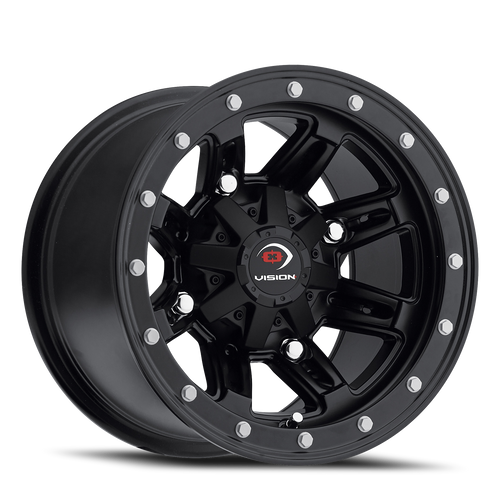 Vision Five Fifty Utv 550 Wheel 12x8 5x114.3 Matte Black -10mm | 550-128545MB4