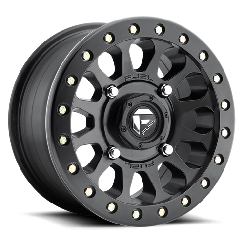 Fuel D920 Vector Beadlock Atv Utv Wheel 15x7 4x156 Matte Black 13mm - FREE T-SHIRT INCLUDED! | D9201570A545