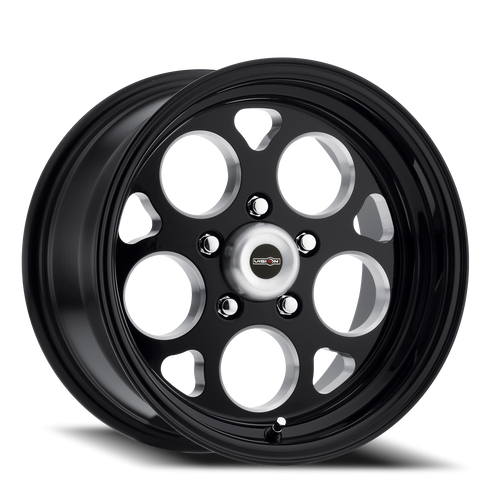 Vision Sport Mag 561 Wheel 15x10 5x120.65 Gloss Black With Milled Windows -25mm | 561-5161B-25