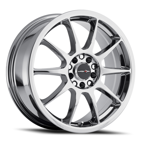 Vision Bane 425 Wheel 17x7 5x100 & 5x114.3 Chrome 38mm | 425-7718C38
