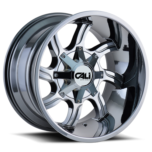 DOORBUSTER PRICING! - Cali Off-Road Twisted Wheel 20x12 6x135 & 6x139.7 Chrome -44mm | 9102-2237C