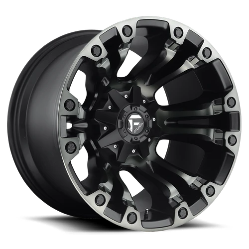 Fuel D569 Vapor Wheel 18x9 5x114.3 & 5x127 Matte Black Machined With Double Dark Tint 1mm | D56918902650