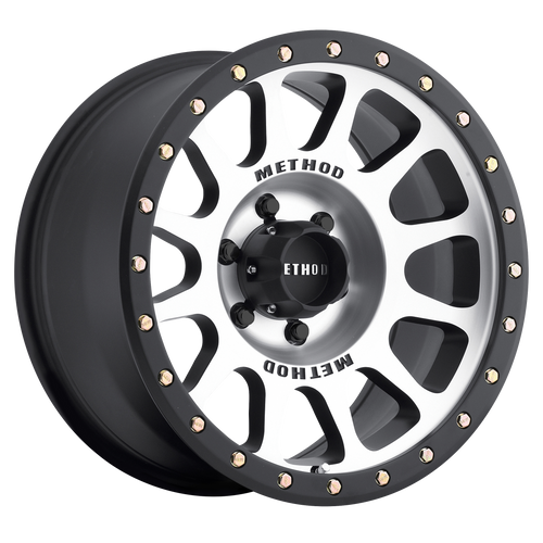 Method Race 305Mb Nv Wheels Rims 18x9 6x139.7 Machined W/ Matte Black Lip -12mm | MR30589060312N