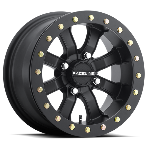 Raceline A71B Mamba Beadlock Atv-Utv Atv Wheels Rims 14x7 4x156 Black 61mm | A71B-47056-61