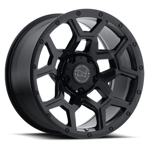 Black Rhino Overland Wheel 17x8 5x120 Matte Black 35mm - FREE T-SHIRT INCLUDED! | 1780VRL355120M76
